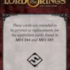 Replacement cards for Elves and Gondor Starter Decks